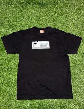 Full Send Nelk Boys Rated F Warning Label Black T-Shirt